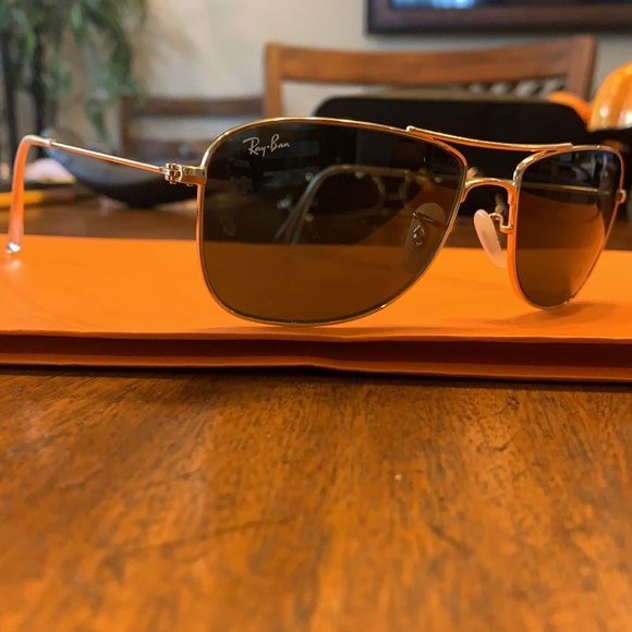 Ray Ban square frame aviator sunglasses - Picture 3 of 3